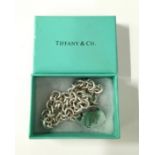 925 Tiffany style necklace, boxed.