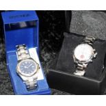 Boxed gents Sekonda mid size quartz watch c/w an unworn boxed gents mid-size chronograph celebrating