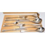 Vintage Old Hall Alveston canteen of cutlery for 8 settings, missing one tea and two coffee spoons