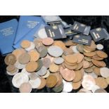 Box containing a quantity of GB coins (7)