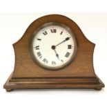 Edwardian inlaid mantle clock by Buren - Switzerland.