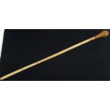 Antique Shark's vertebrae swagger stick/baton, o/all length 48cms