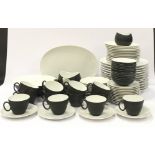 Rosenthal Continental China Raymond Loewy mid 20th century tea/dinner service in the Charcoal