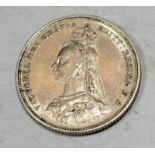 Victoria 1889 small head shilling