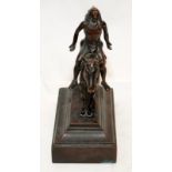 'Appeal to the Great Spirit' by C E Dallin. Iconic Native American figure cast in bronze. 20cms tall