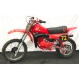 A Honda CR80R trials bike.