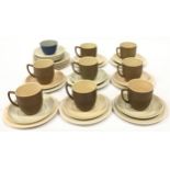 Collection of Branksome China tea/dinnerware to include set of eight cups and saucer trios