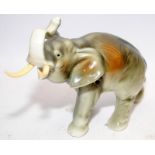 Royal Dux bull elephant approx 24cms across