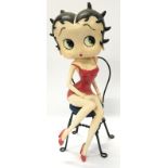 Betty Boop sat on chair small figurine 33cm tall.