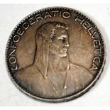 Swiss 1922 5 franc