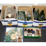 Very large number of vintage bottles. 5 boxes in lot