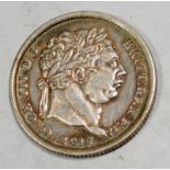 George III 1817 Eover R in Geor shilling rare coin