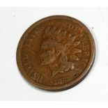 U.S.A 1872 one cent