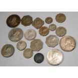 India 4 George V Rupees and other coins