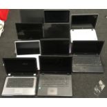 Collection of various laptops.