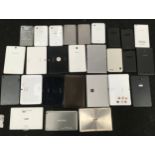 A collection of various tablets to include Samsung and Kindles etc.