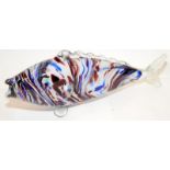A mid 20thC Murano glass fish 33cms across