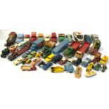 Collection of vintage die cast cars to include Dinky and Corgi. Some rarer included.