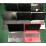 8 various laptops to include Lenovo, Asus and others.