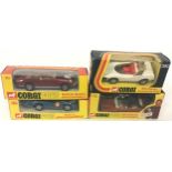 3 x Corgi Whizzwheels models and one other Corgi model to include 380 Alfa-Romeo Pininfarina P.33,