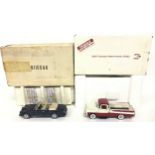 Franklin Mint and Danbury Mint models: 1957 Dodge Sweptside D100 and Rolls Royce Corniche IV. Both