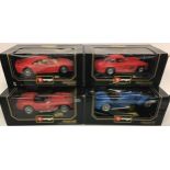 Burago 1/18 scale boxed models to include Mercedes Benz 300 SL, Bugatti Type 59, Ferrari GTO,