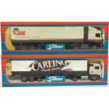 Tekno 1/50th scale Truck pair: GBE European Fast Freight and Carling Black Label. Both appear