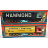 Tekno 1/50th scale Truck pair: Hammond and Curries of Dumfries UK Transport. Both appear Excellent