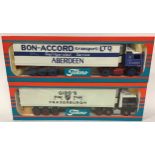 Tekno 1/50th scale Truck pair: Bon-Accord Transport Ltd, Gibb’s Fridge Freight - Fraserburgh. Both