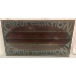 Picture Pride Model Circus Collectables Wood/Glass Wall Display Cabinet.