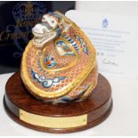 Royal Crown Derby Millennium Dragon: Dragon of Happiness. Boxed with certificate and wooden