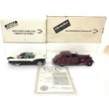 2 Danbury Mint models: Rolls Royce Phantom III with certificate and 1955 Ford Fairlane Crown