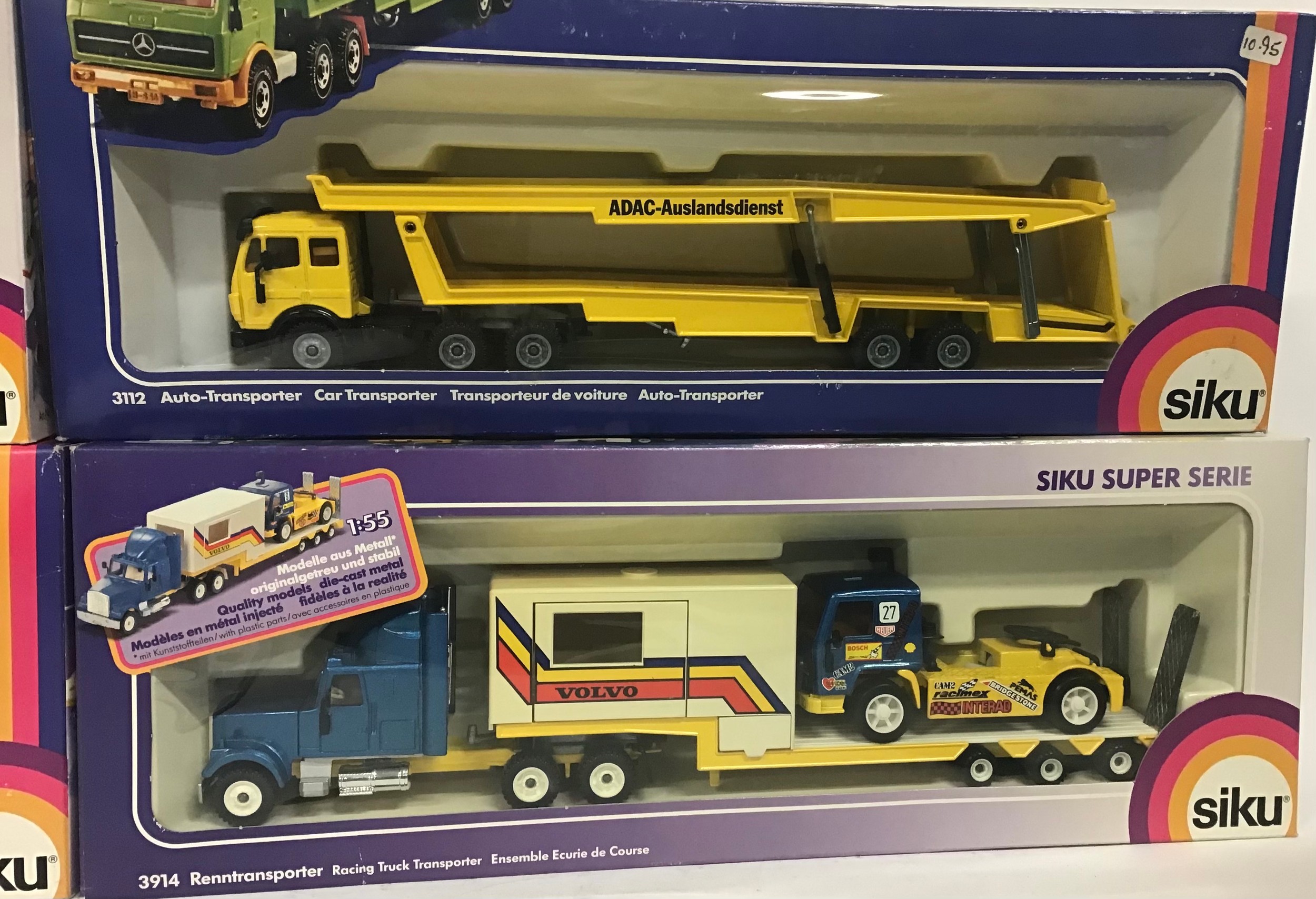 Siku boxed group to include 3914 Racing Truck Transporter, 3911 Low Loader with Excavator and - Bild 3 aus 3