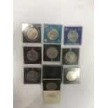 A collection of commemorative coins (33)