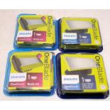 Four packets Philips One Blade body kit