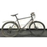 Dark Grey carrera bicycle 24 gears, 20" frame, 28" wheels. (H78)