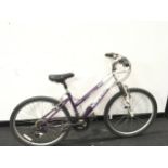 Raleigh glide purple and white in colour 21 gears, 15" frame and 26" wheels.(21)