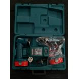 Makita lithium ion drill and torch cased set with charger (H3).