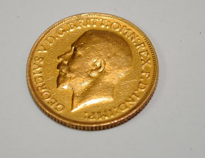 1913 22ct gold Full Sovereign coin (24d)