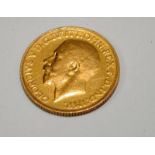 1913 22ct gold Full Sovereign coin (24d)