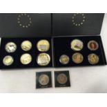 Two boxes of coins.(73)