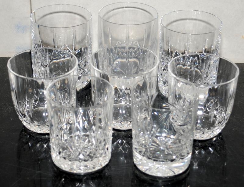 Large collection of cut glass lead crystal hi-ball glasses and tumblers. 19 in lot, the tallest - Image 3 of 3