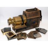 Antique magic lantern projector, Optimus of London