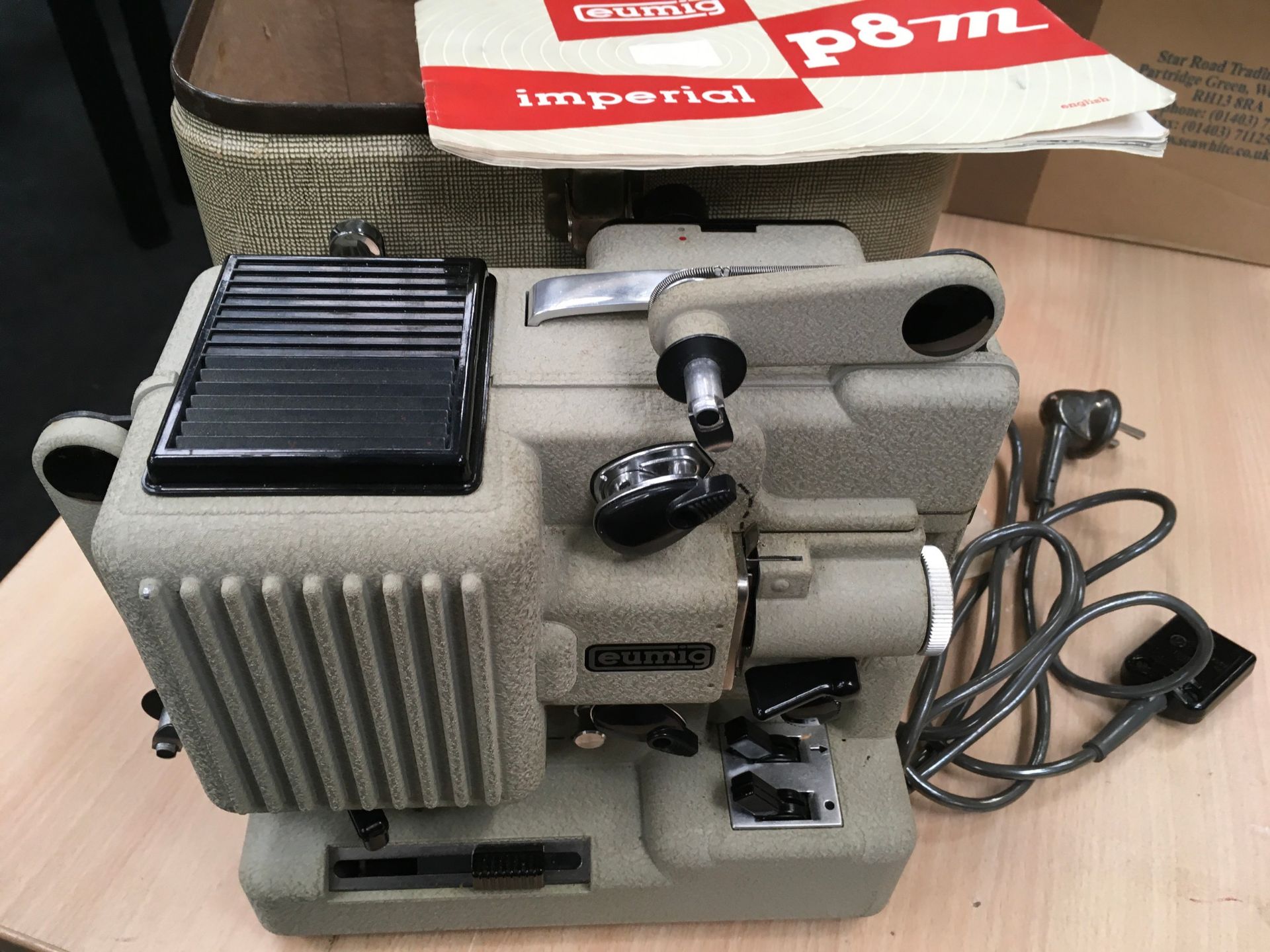 Zeiss Ikon Movilux film projector c/w another. Lot also includes a number of unviewed 8mm home - Image 2 of 4