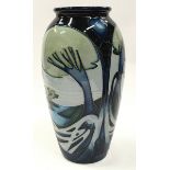 Moorcroft Emma Bossons "Kaypersley" vase 2003. 26cm tall. Signed and stamped to base.