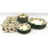 Poole Pottery Autumn Leaves "New England" complete dinner service for 8 place settings to include