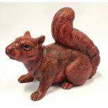 Scioto ceramic figurine of a red squirrel 1991 23cm tall. Marks to the base.