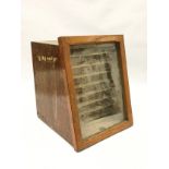 Vintage specimen cabinet fitted with eight drawers 37x29x32cm.