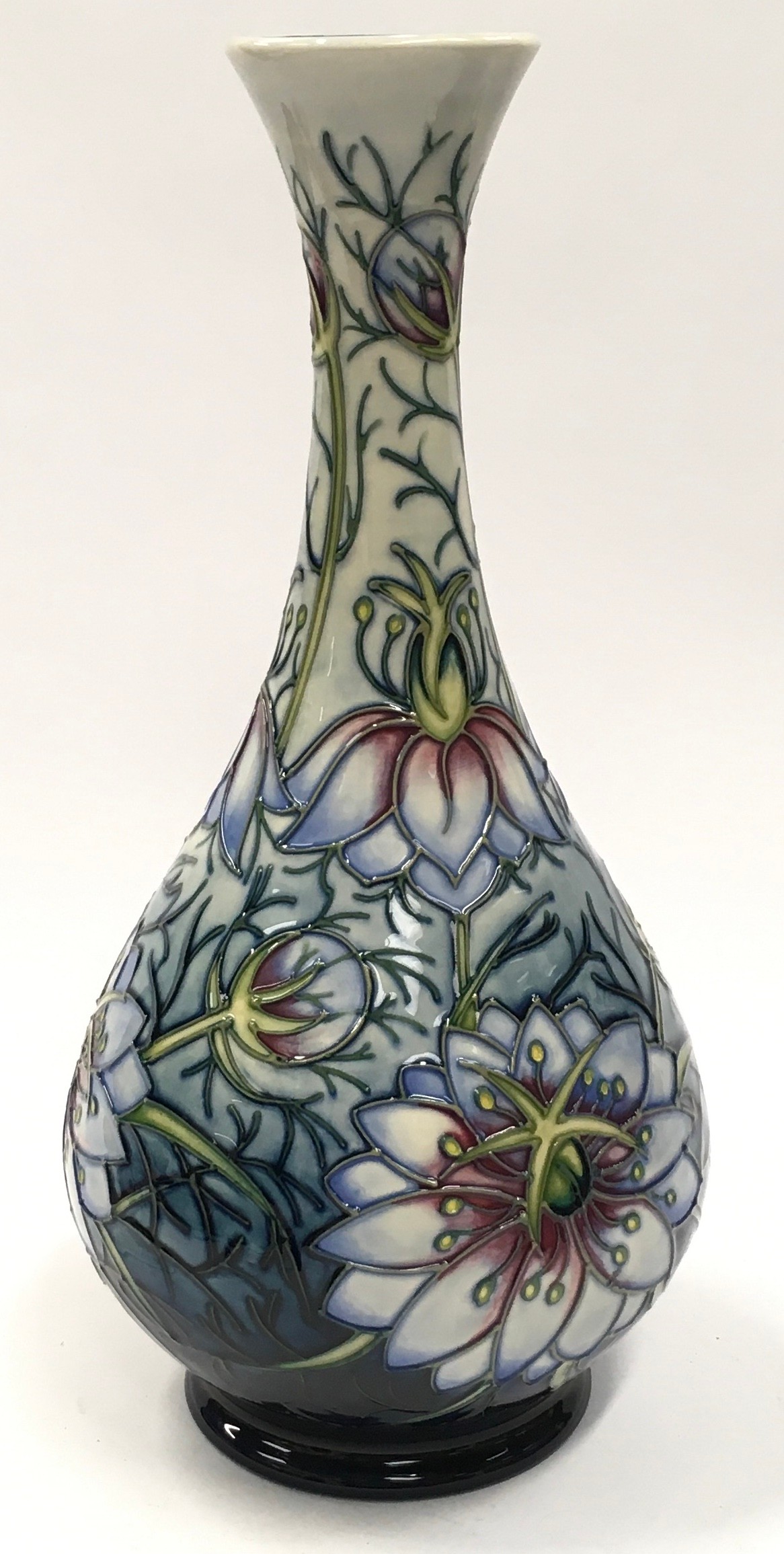 Moorcroft Rachel Bishop Love In The Mist vase 1995. Limited edition 290/300. 32cm tall. Signed and - Image 2 of 4