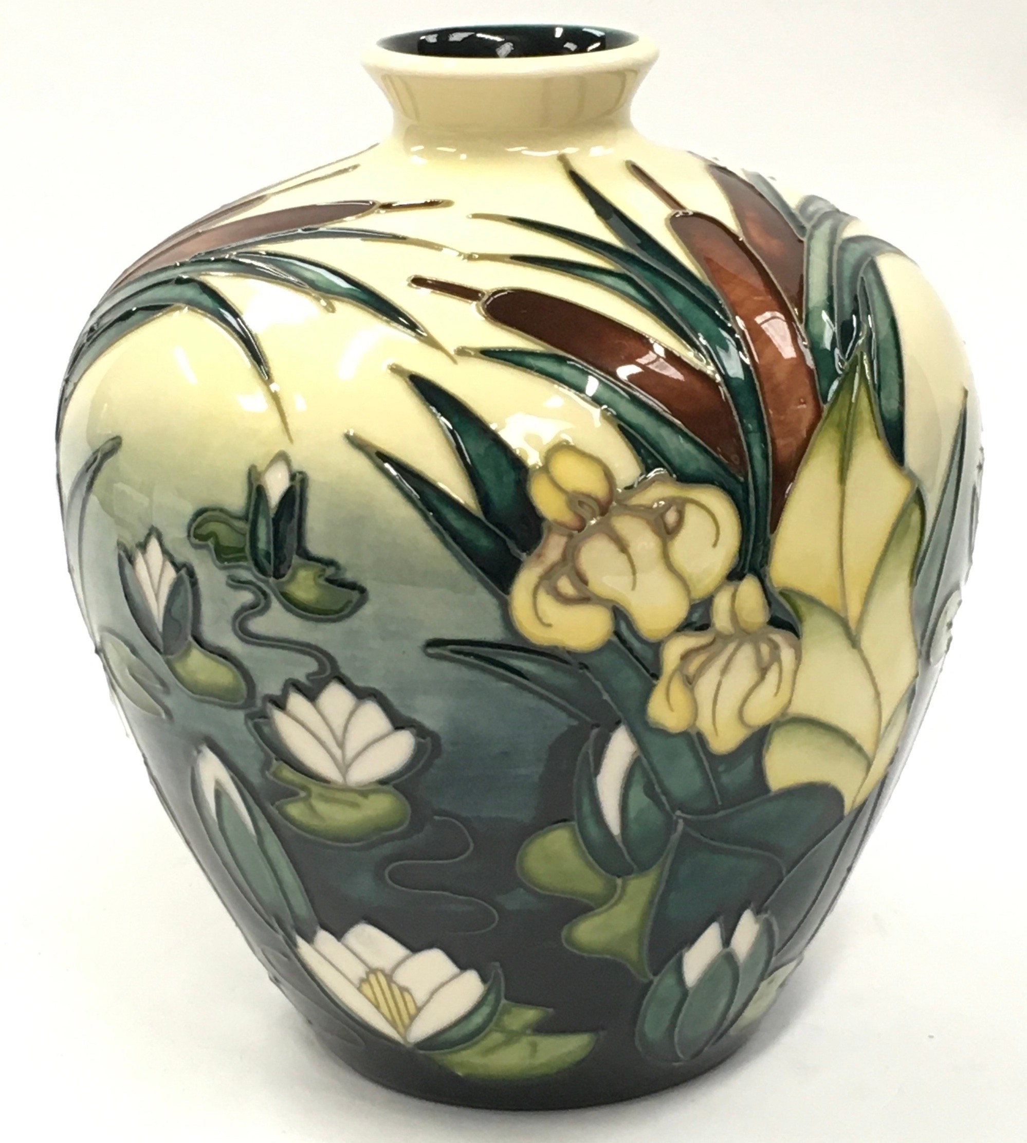 Moorcroft Rachel Bishop Lamia vase of squat bulbous form. 17cm tall. Signed and stamped to base. - Image 2 of 4
